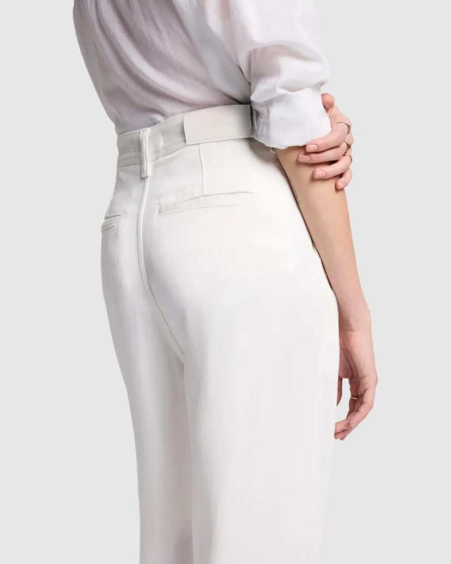 Denim Lustre Pleated Trouser in Vesper