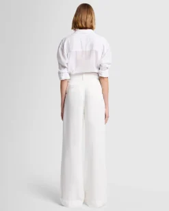 Denim Lustre Pleated Trouser in Vesper