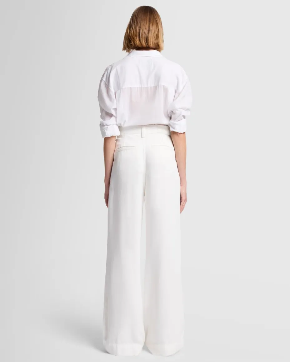 Denim Lustre Pleated Trouser in Vesper