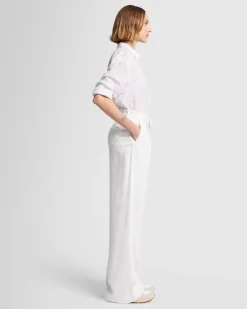 Denim Lustre Pleated Trouser in Vesper
