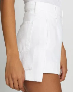 Denim Tailored Short in Brilliant White