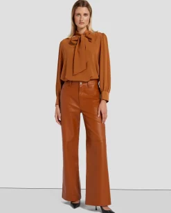 Faux Leather Kate Modern Straight in Ginger
