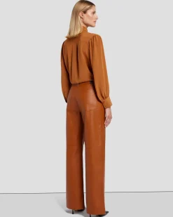 Faux Leather Kate Modern Straight in Ginger