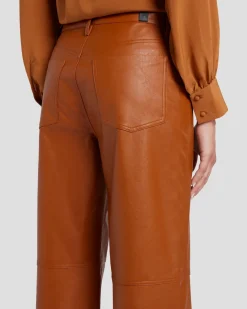 Faux Leather Kate Modern Straight in Ginger