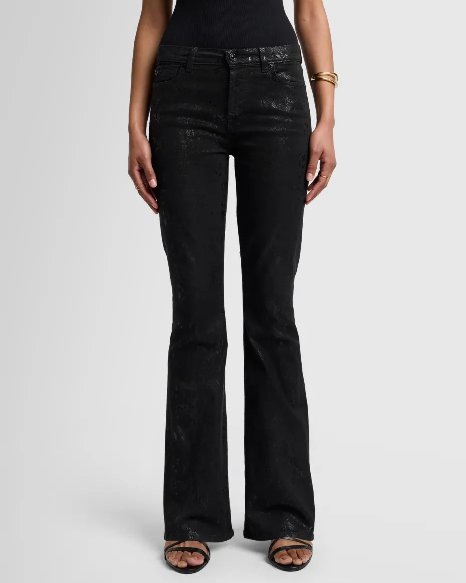 High Waist Ali in Black Cobra
