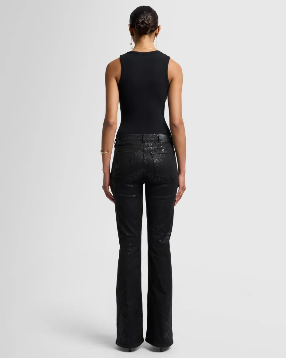 High Waist Ali in Black Cobra