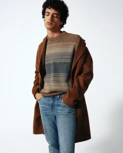 Jacquard Crewneck in Ombre Nutshell