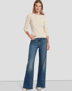Knit Weave Top in Bone
