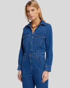Left Hand Jumpsuit in Blue Soul