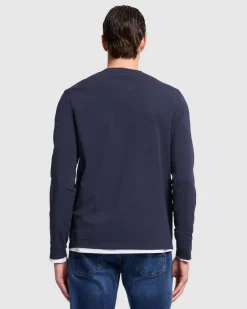 Luxe Performance Long Sleeve Tee in Nutshell