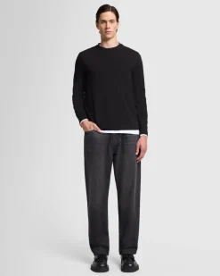 Luxe Performance Long Sleeve Tee in Nutshell
