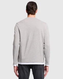 Luxe Performance Long Sleeve Tee in Nutshell