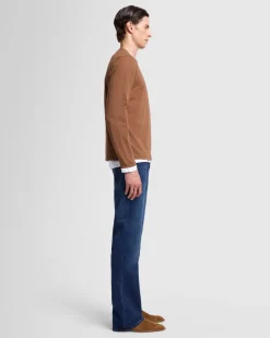 Luxe Performance Long Sleeve Tee in Nutshell