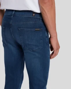Luxe Performance Plus Slimmy Tapered In Mid-Blue