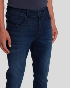 Luxe Performance Plus Slimmy Tapered In Mid-Blue