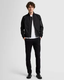 Luxe Performance Sateen Slimmy Chino in Black
