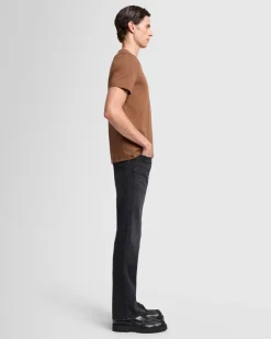 Luxe Performance V-Neck Tee in Seastar