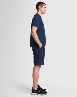 Luxe Performance V-Neck Tee in Seastar