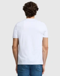 Luxe Performance V-Neck Tee in Seastar