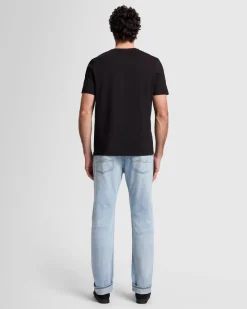 Luxe Performance V-Neck Tee in Seastar