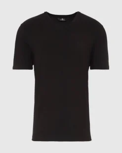 Luxe Performance V-Neck Tee in Seastar