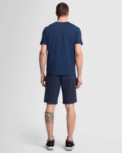 Luxe Performance V-Neck Tee in Seastar