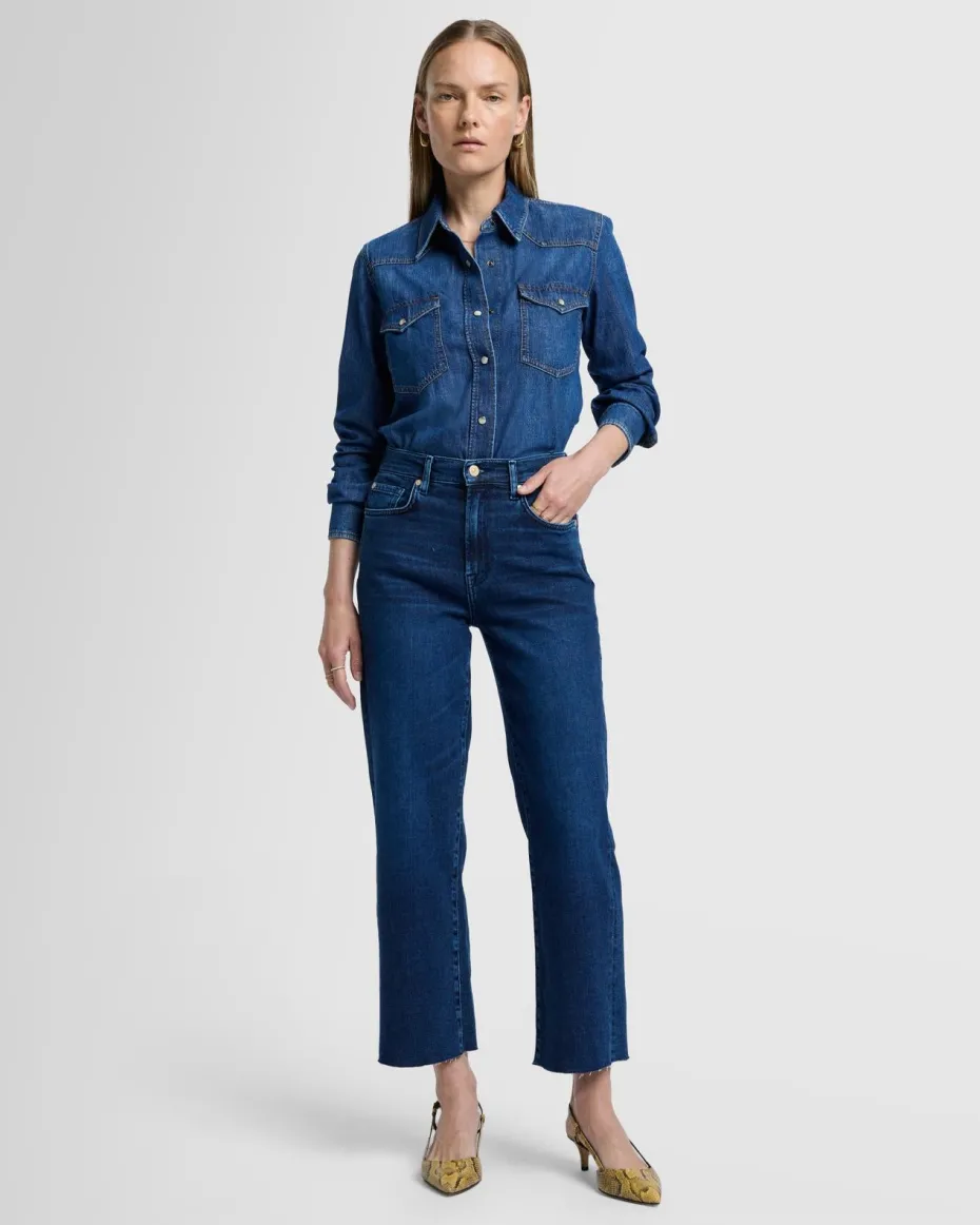 Luxe Vintage Cropped Alexa in Paradise Cove