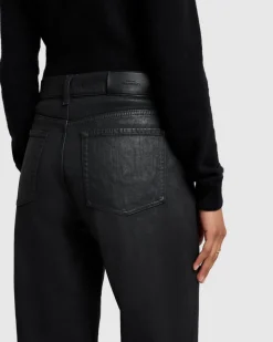 MANKIND Coated Tess Trouser in Black