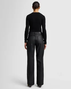 MANKIND Coated Tess Trouser in Black
