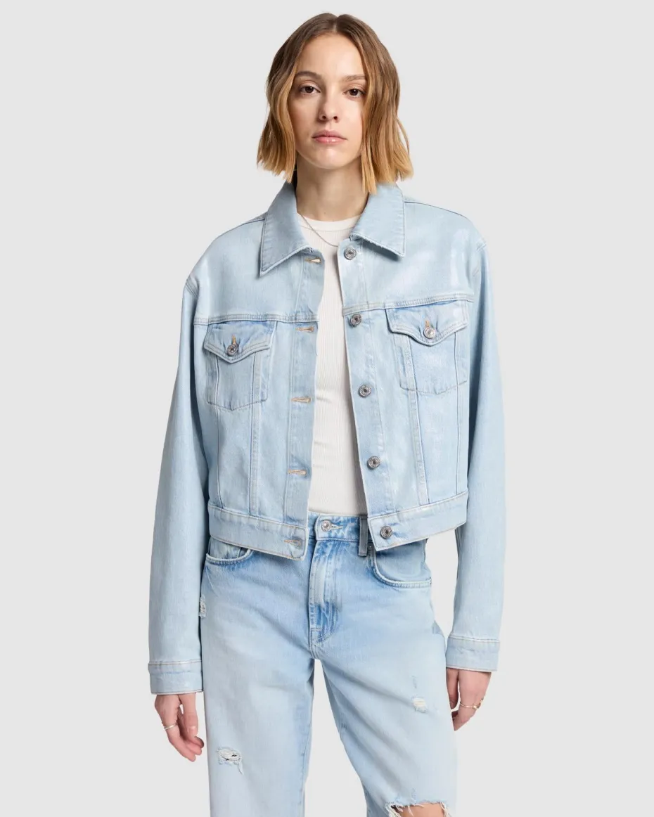 MANKIND Nellie Trucker Jacket in Sunshine