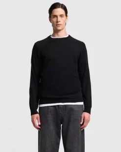 Merino Crewneck in Black