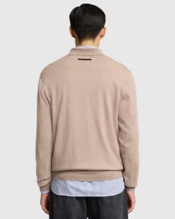 Merino Polo in Black