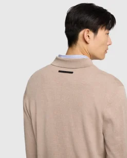 Merino Polo in Black