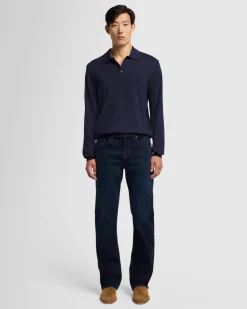 Merino Polo in Black