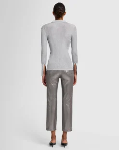 Metallic Long Sleeve Cardigan