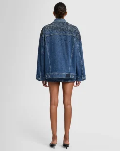 Oli Crystal Oversized Trucker Jacket in Candy