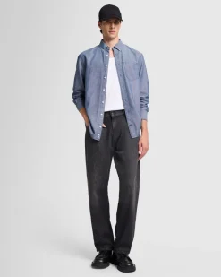 Oxford Button Down Shirt in Chambray