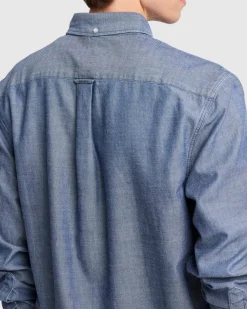 Oxford Button Down Shirt in Chambray