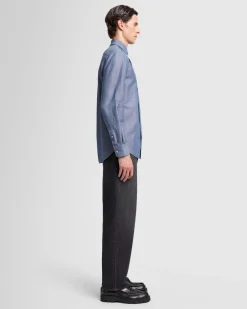 Oxford Button Down Shirt in Chambray