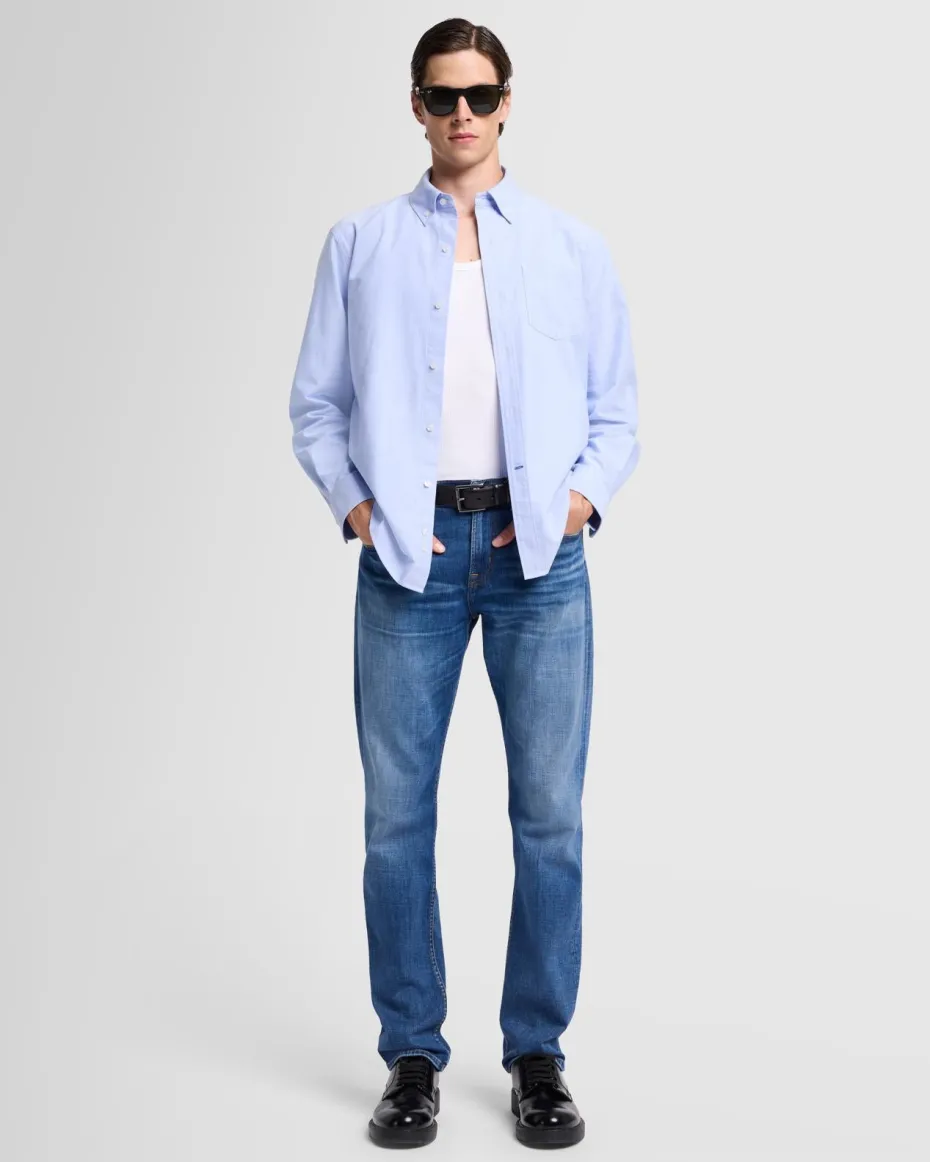 Oxford Button Down Shirt in White