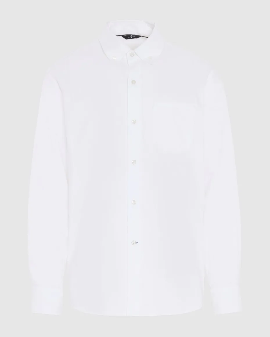 Oxford Button Down Shirt in White