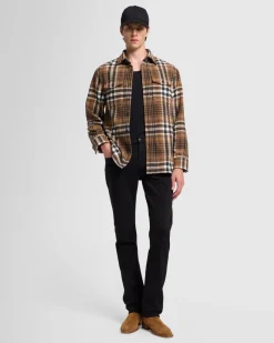 Plaid Flannel Overshirt in Nutshell