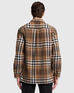 Plaid Flannel Overshirt in Nutshell