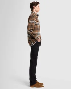 Plaid Flannel Overshirt in Nutshell