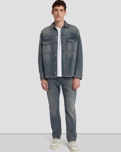 Pleated Overshirt in Earth