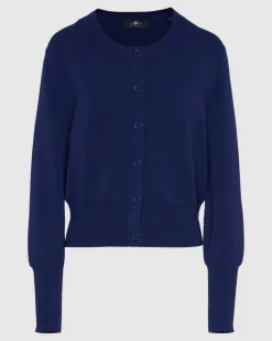 Ribbed Cardigan in Inkwell