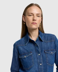 Rodeo Button Up Shirt in Fly Away