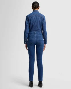 Slim Illusion High Rise Kimmie Straight in Neptune