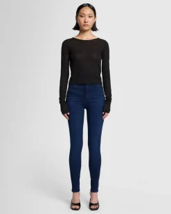 Slim Illusion High Waist Skinny in Twilight Blue