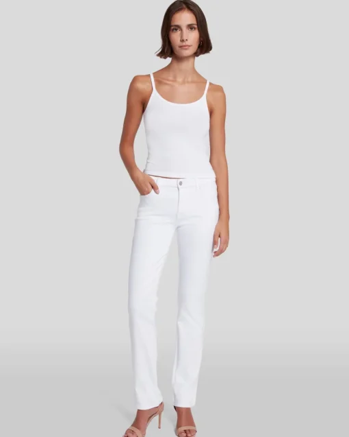 Slim Illusion Kimmie Straight in Luxe White